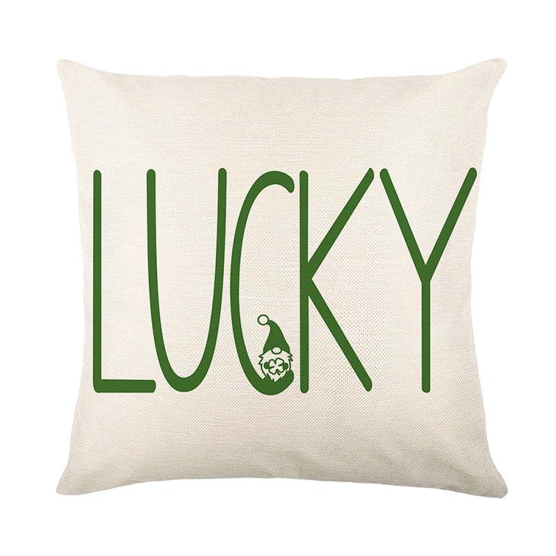 New St. Patrick's Day Pillow Cover Northern Festival Home Fabric Sofa Cushion Cover