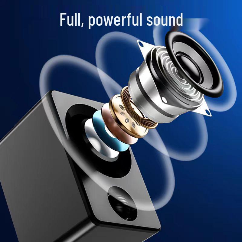 X9 Compact USB Desktop Speaker - Mini Audio Subwoofer for Laptop