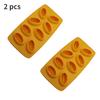 2 Pieces Coffee Bean Ice Cube Mold Chocolate Silicone Handmade Jelly Cake Multifunction Dishwasher Mould Coffee