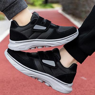 Buty dla Mam o Bardzo Szerokiej Stopie Starszych Kobiet Mężczyzn Trampki z Dwoma Paskami Regulowane Zapięcie Codzienne Buty Sportowe Odchudzające Fitness Kołyszące