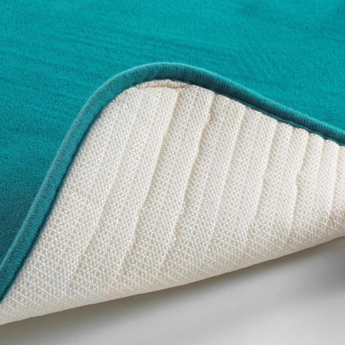 Tapis de bain 45 x 75 cm Vitamine Unie emeraude