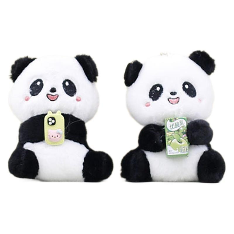 Cute Adorable Sichuan Panda Plush Toy Keychain Stuffed Animal Doll For Kids