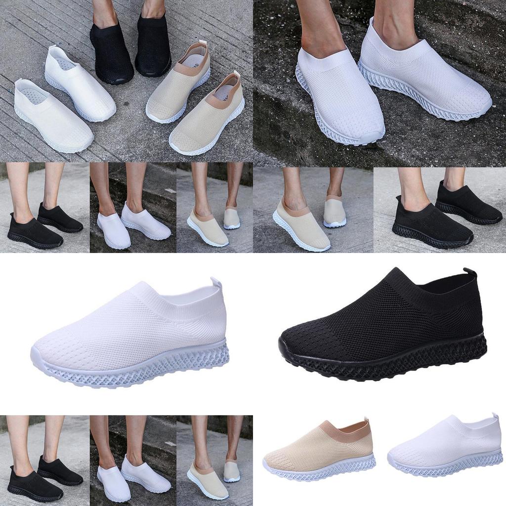 Women's Running Trainers Ladies Sneakers Slip On Jogging Gym Stylish Comfy Footwear