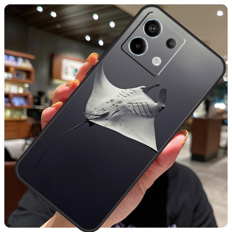 Animal Manta Ray Case For Xiaomi Redmi Note 12 9 10 11 13 14 15 Pro Plus Cover For Redmi 13C 12C 10C 14C 15 C