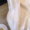 Women's Spring Chiffon Shirt: Chinese Style Tassel, Frog Button, Jacquard Embroidery, Stand Collar