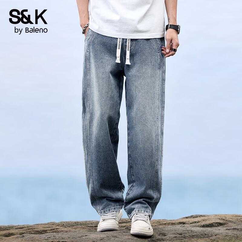

Baleno Men s S&K Straight-Leg Jeans L