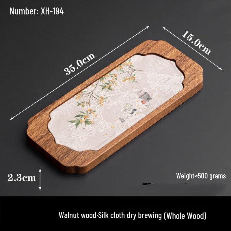 Shangqi Massivholz Walnuss Tee Tablett für Trocken- und Nassaufguss