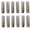 Pack of 12 Tailpiece Saddle Height Adjustment Screws Dia. 2.5mm for Electric Guitar Parts Silver