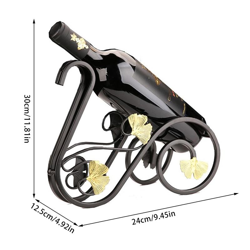 Suport de vin metalic creativ, suport de depozitare pentru sticle de vin vintage și suport pentru pahare, suport de afișare pentru bar, decorare acasă, suport de afișare