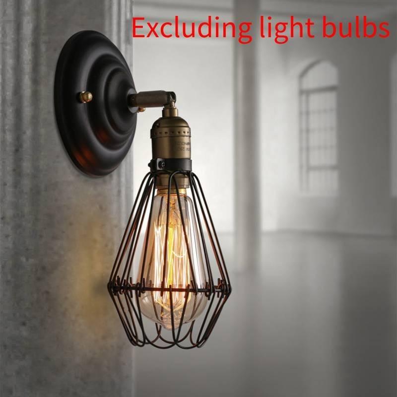 

Винтажные светильники Настенные Модные Простые Интерьер Ресторан Бар Декорация Проход чёрный