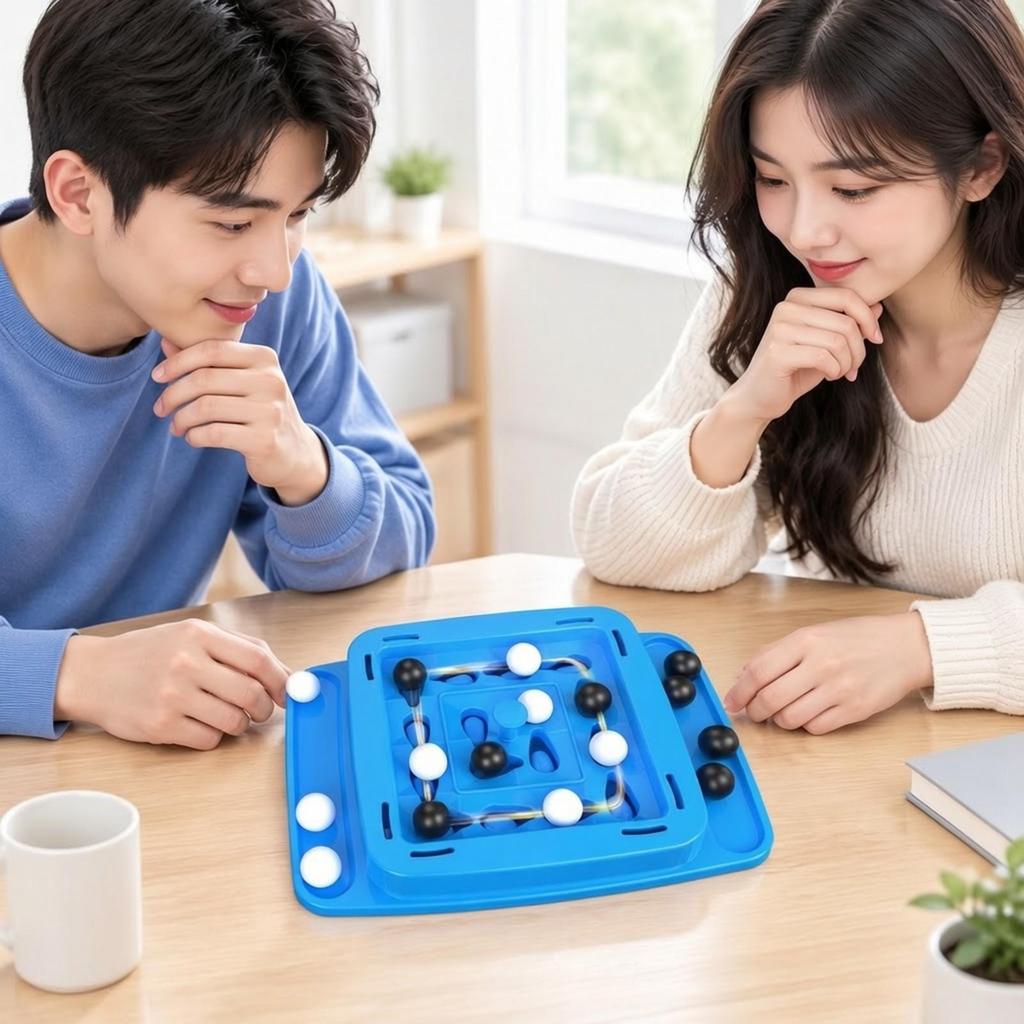 Rotating Fourin1Row Game Board TwoPlayer Set FamilyFriendly for Families, Adults,