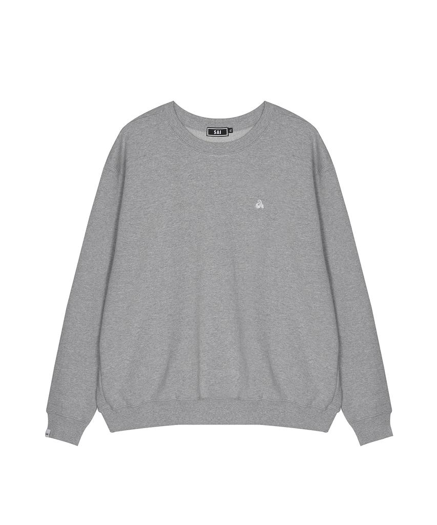 SAAI 003 ‘A’ Logo Sweatshirt Gray