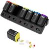 Detachable 7-Day Pill Organizer Sealed Weekly Pill Case Durable Daily Pill Box  Household