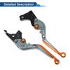 Motoforti  Short/Long Brake Clutch Levers for BMW 6 Position Adjustable Motorcycle Handlebar Brake Lever Aluminum Alloy Solid