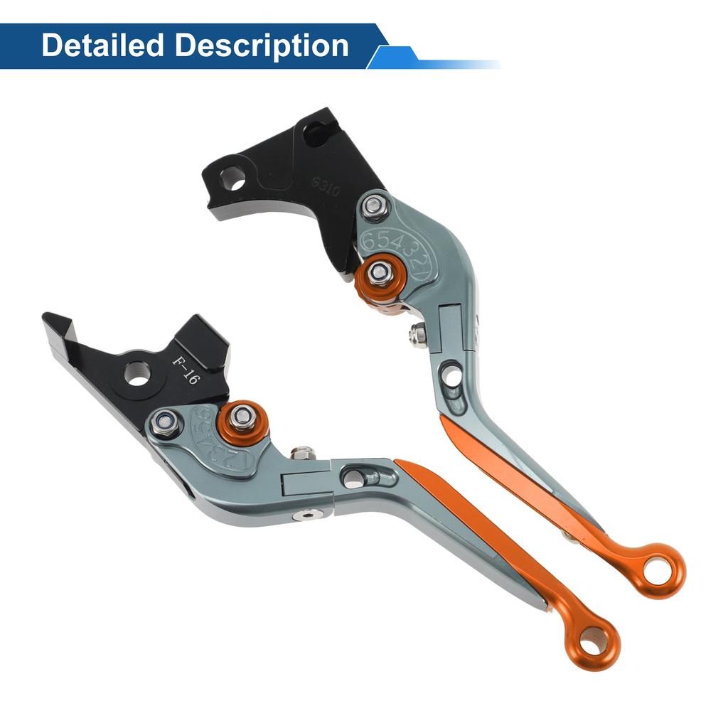 Motoforti  Short/Long Brake Clutch Levers for BMW 6 Position Adjustable Motorcycle Handlebar Brake Lever Aluminum Alloy Solid