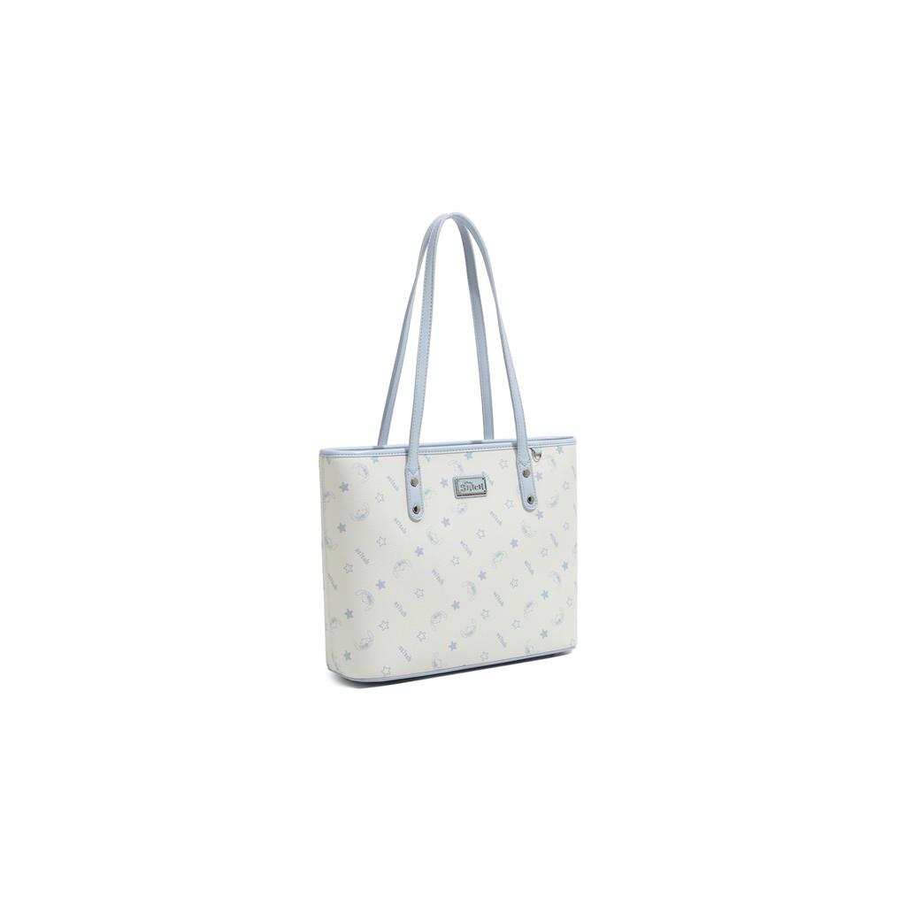 New Disney Stitch PU & PVC Tote Bag, Shopping Bag, Handbag, Shoulder Bag Large Women's Light Blue BMK-72767