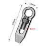 10g Creative Mini Titanium Alloy Crowbar Multi-function Adjustable Spanner Keychain Necklace Pendant Outdoor EDC Gadget Wrench