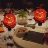 Pumpkin Night Light Spooky Halloween LED Lighted Pumpkin for Halloween Bedroom Living Room Home Decor