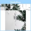 Clear Plastic Icicle Decorative Hangings For Christmas Tree And Holiday Scene Setup