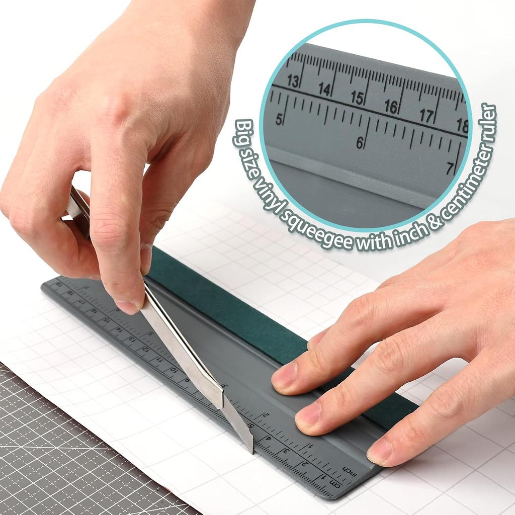 EHDIS Large Vinyl Squeegee Window Tint Tool 3PCS Big Size Felt Edge Wrap Scraper For Vinyl Graphic Decal Car Wrapping Applicator Wallpaper Smoothing