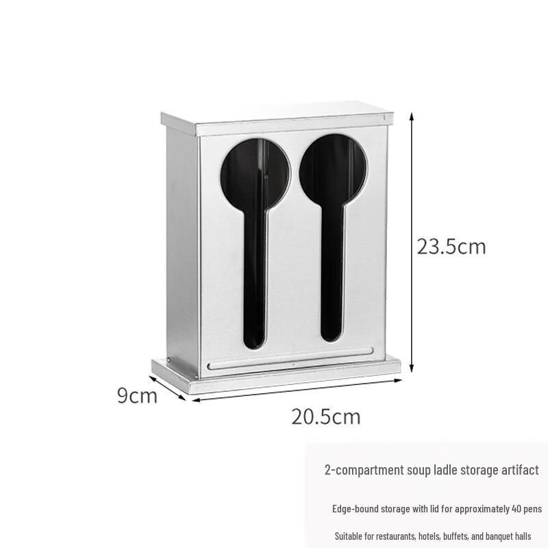 

Commercial Stainless Steel Covered Spoon & Ladle Storage Box