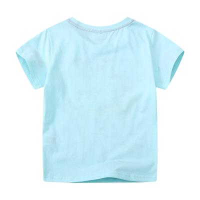 Glow-In-The-Dark Dinosaur Pattern Boys Round Neck Shirt Summer New Middle And Small Children Cotton Short-Sleeved Children'S Clothing T-Shirts