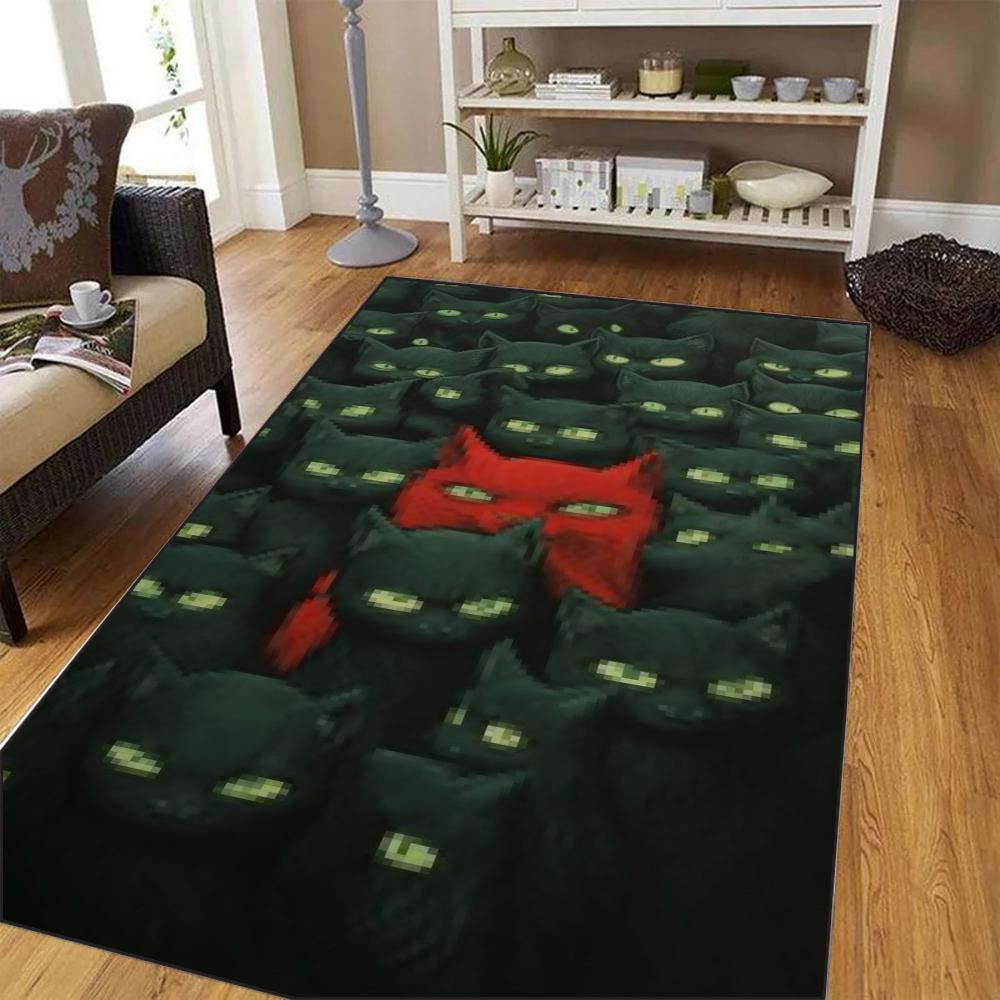 Unique Individual in Crowd Carpet Abstract Animal Pattern Mat Rug Living Room Home Decoration Modern Artistic Floor Mats Carpets