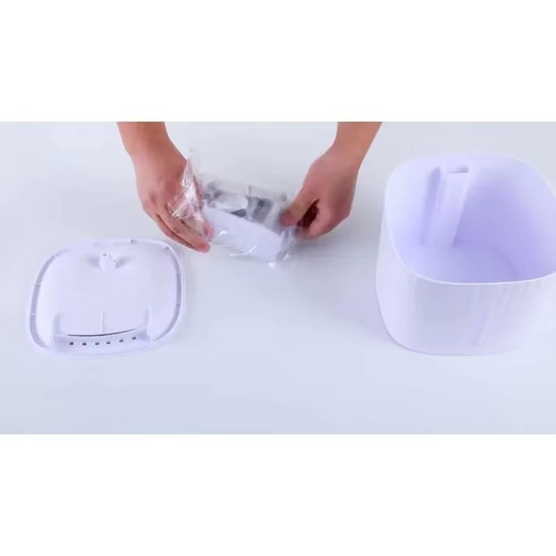 Cat Water Dispenser, Pet Water Dispenser, Automatic Circulation,Live Water Filtration,Intelligent Cat and Dog Water Basin