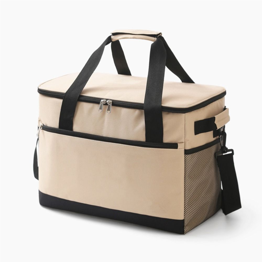 Oxford Cloth Lunch Cooler Bags 18L 30L Aluminum Foil Thermal Insulation Bag Leakproof Large Capacity Refrigerated Bag Outdoor
