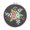 Embroidery DIY Fabric Art Kit Material Bag Handmade Creativity Beginner's Simple Plant Flower Hanging Picture