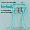 12 Magnetic Cervical Massager Neck Booster Hand-Held Physiotherapy Massage Roller Relax Muscles and Tendons Lengthen Leg Lines