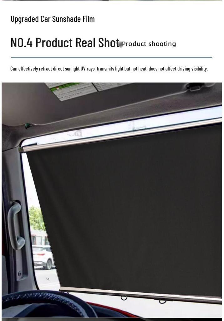 Retractable Windshield Sunshade with Heat Insulation for Cars