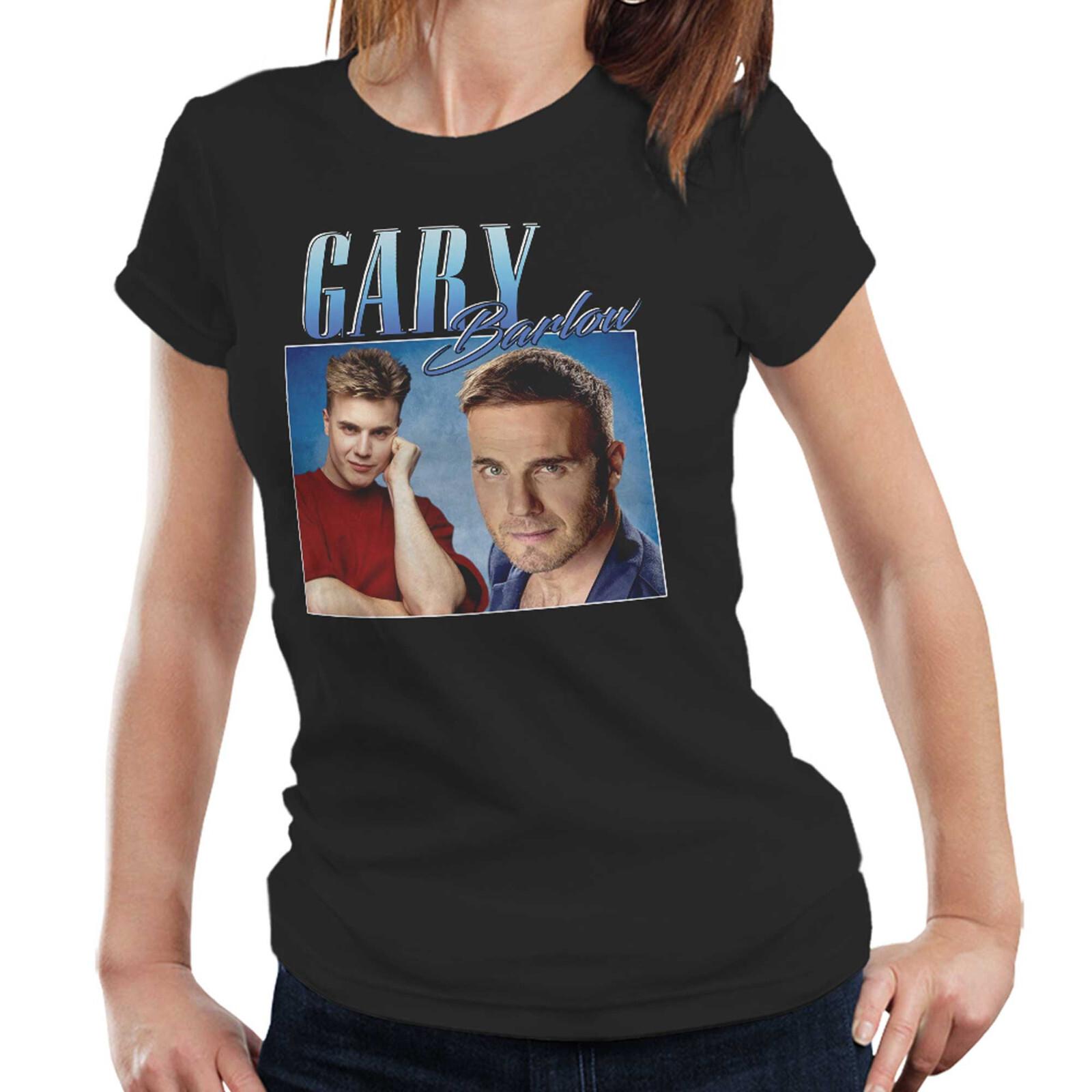 Футболка Gary Barlow Appreciation Полуприлегающая Женская Оммаж Ретро Мальчишник Девичник 2XL