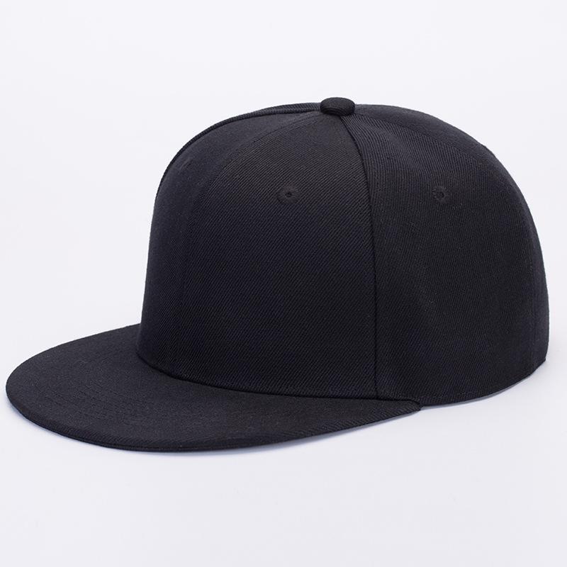 Unisex Flat Brim Baseball Cap For Men Women Fashion Color Plain Snapback Hat Outdoor Leisure Patchwork Hip Hop Sun Hats