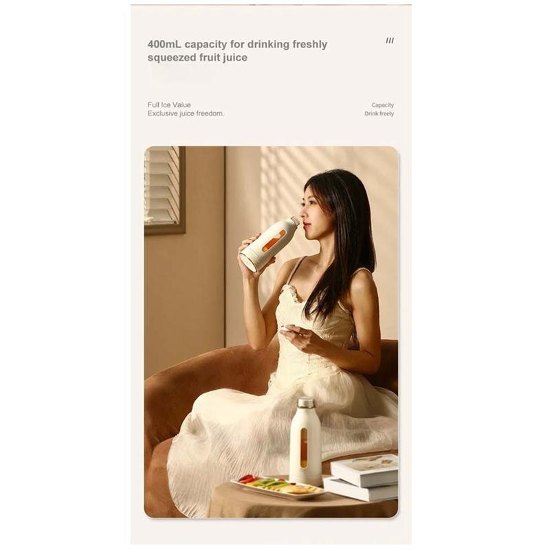 ABMH-380ML Portable Multifunction Juicer USB Fast Rechargeable Mixer Fresh Fruit Grinder