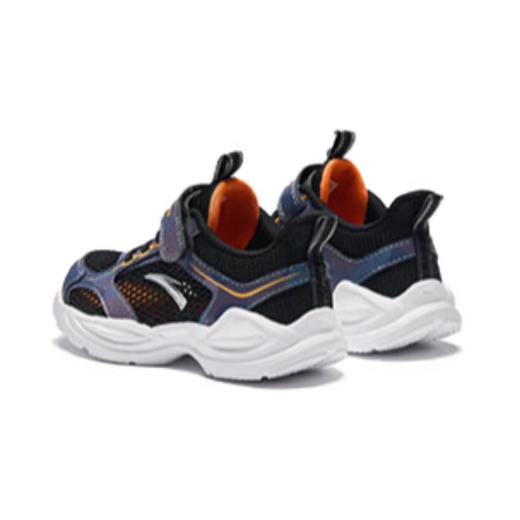 Anta Kids Fabric Non-Slip Breathable Low-Top Running Shoes Kids Sneaker Black Orange A312429919-4