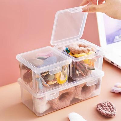 Transparent Jewelry Box for Kids' Hair Accessories: Hair Ties, Clips, Pins, Headbands, and Ornaments.