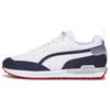 City Rider Gradient Leather Synthetic Retro Sports Low-Top Lifestyle Shoes Unisex Sneakers White Blue Red 383703-01