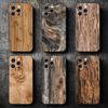 Vintage Wood Grain Pattern Soft Phone Case for iPhone 16 16E 17 Air 15 Pro Max 14 Plus 13 Mini 11 12 7 Black Cover Back Shell