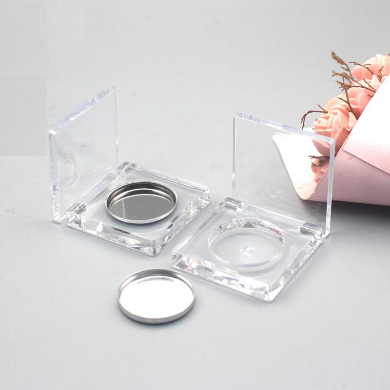 2.5G Empty Portable Eyeshadow Palette Blusher Box Solid Ointment Box Cosmetic Makeup Case Round Storage Container