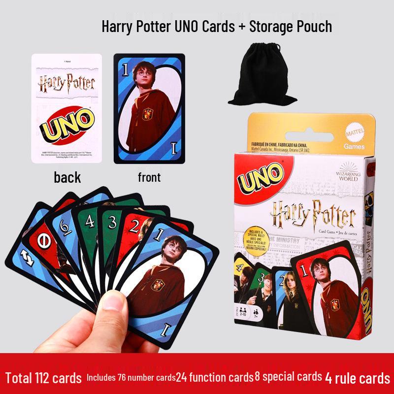 Genuine Mattel UNO Classic Card Game for Multiple Players - Casual Party Poker Table Game
