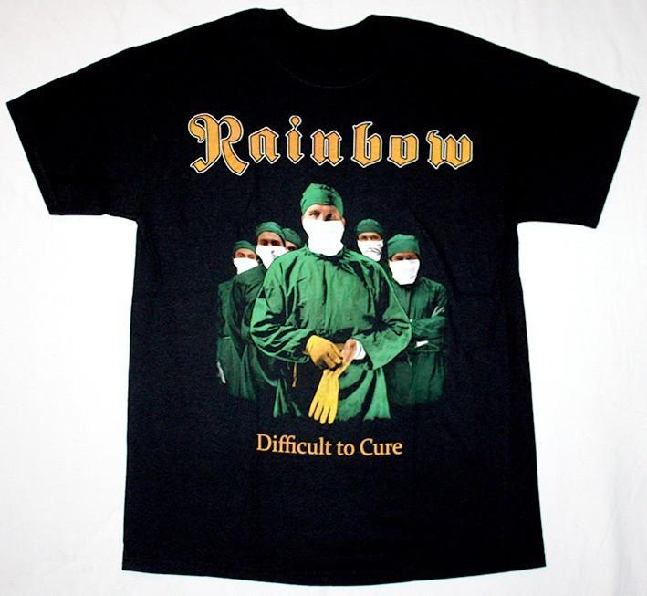 Difficult to Cure Rainbow Ritchie Blackmore Shirt Black Unisex S-5XL 1P0675 Unisex T-Shirt XXXXL
