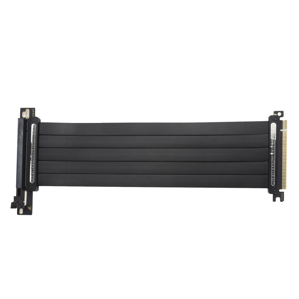 PCIE4.0 X16 Extension Cable High Speed Shielding GPU Riser Cable Flexible Right Angle for 3090ti 3090 3070ti 3070