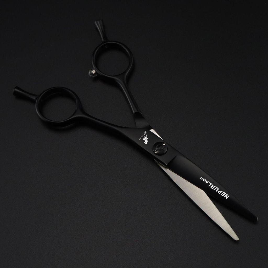 5-5.5 Inch Black A-line Barber Shears Hairdressing Scissors