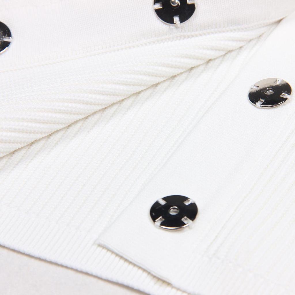 2025 Spring/Autumn Women's Beaded Knit Cardigan – Long Sleeve, Round Neck, Fashionable Design