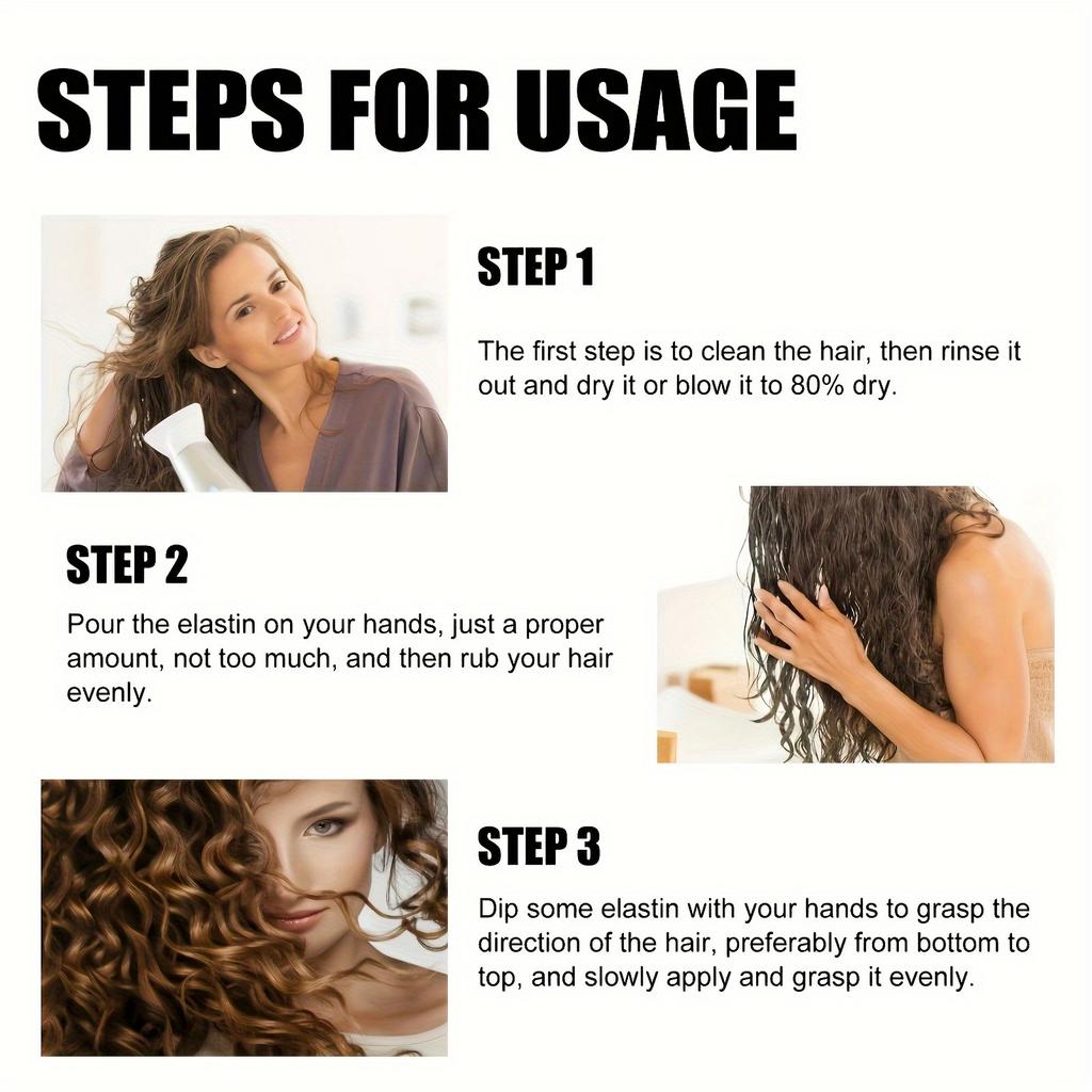 Protein Curl, Long-Lasting Styling And Moisturizing for Voluminous Curls.