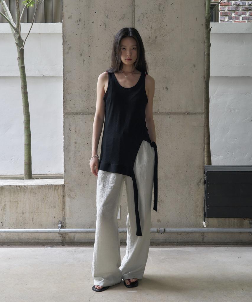 Mosyupamosyu Tie Sleeveless [Black]