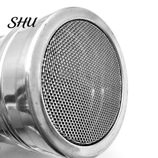 Fine Mesh Spice Dispenser Stainless Steel Sifter with Lid Rotating Cover Seasoning Jar for Pepper Shaker Even Distribution Coffee Powder BBQ