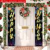 2pcs Traditional Door Couplet Banner Party Fabric for Porch Party