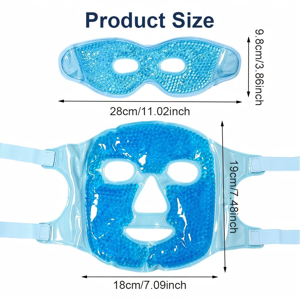 Colding Ice Face Mask & Cooling Eye Mask for Puffy Eyes Gel Bead Eye Mask Facial Care Tools for Facial Relaxation Gift For Women